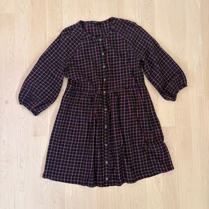 Madewell Plaid Flannel Mini Dress
